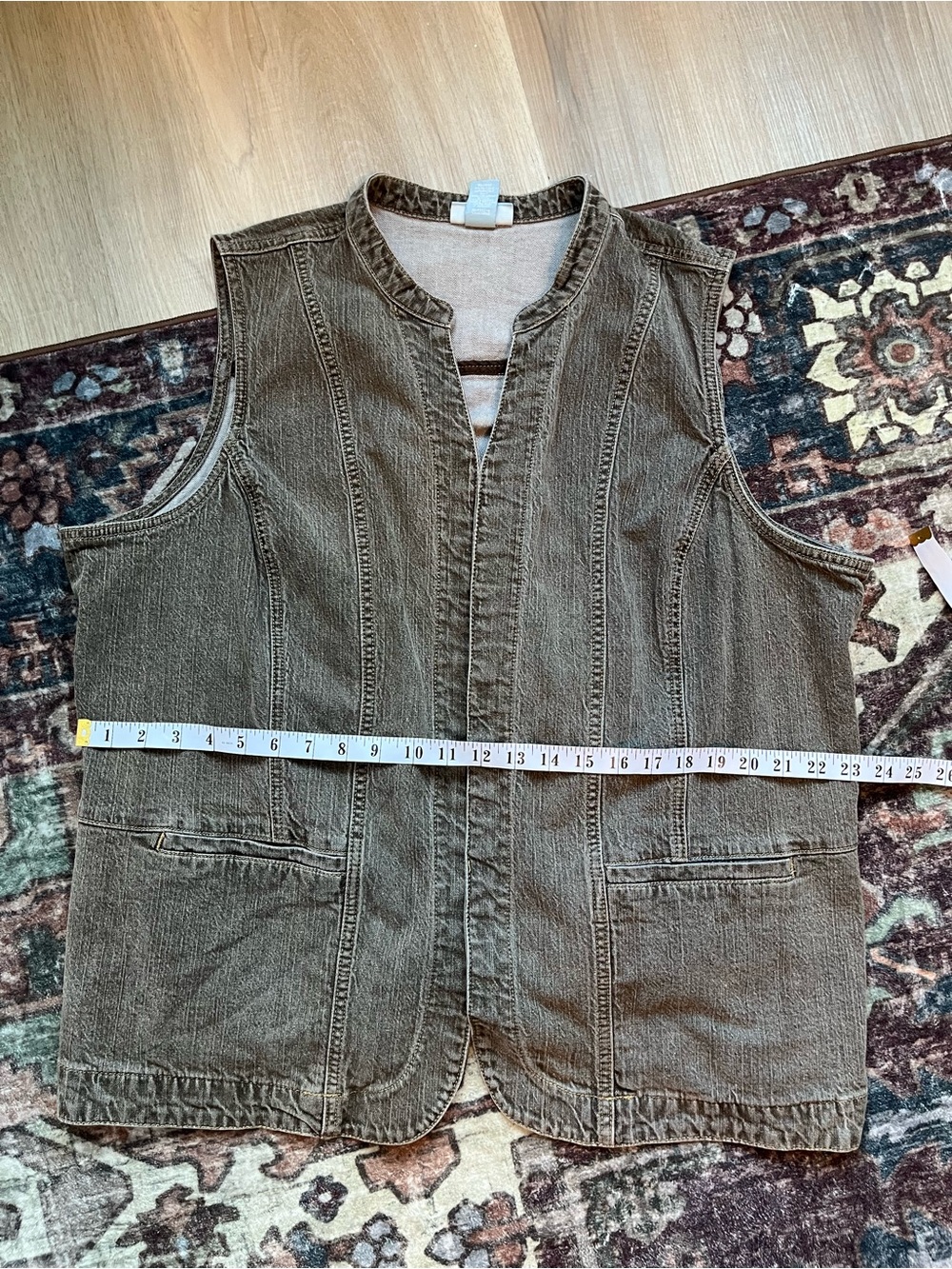 Women’s Vintage Jean Denim Vest 1X